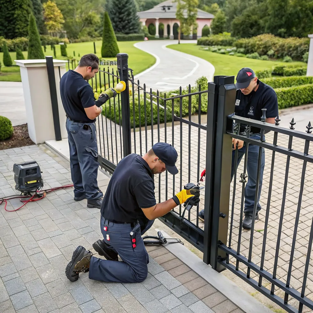 Professional gate installation team